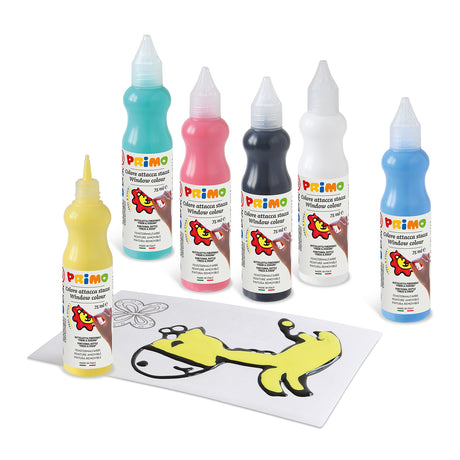 PRIMO - Vinduesmaling - 6 flasker 75 ml