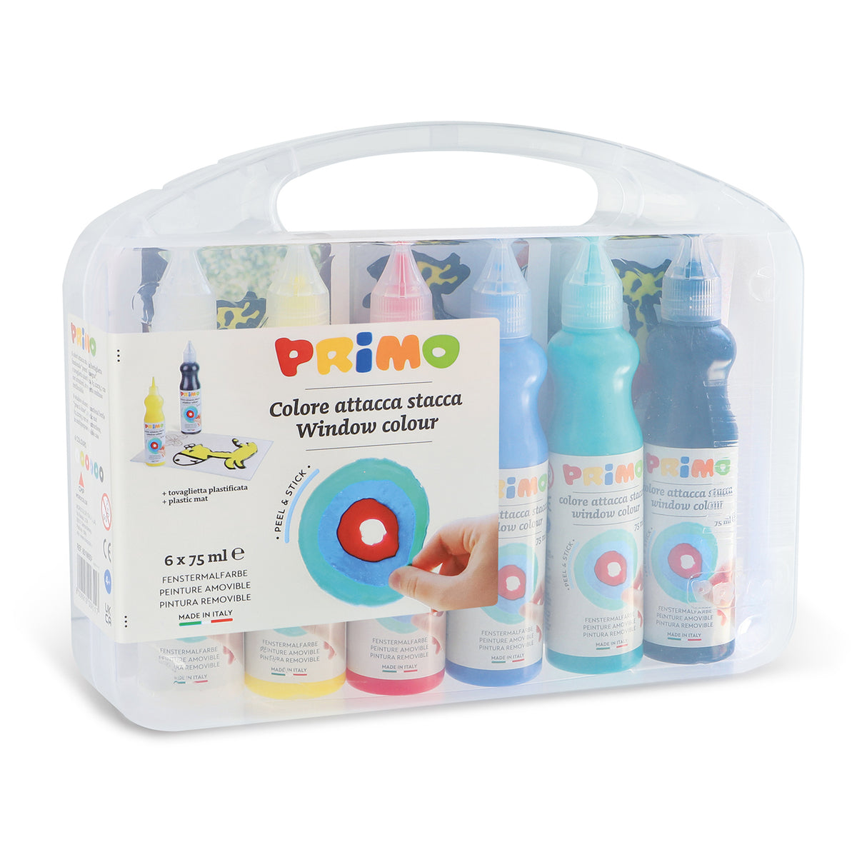 PRIMO - Vinduesmaling - 6 flasker 75 ml