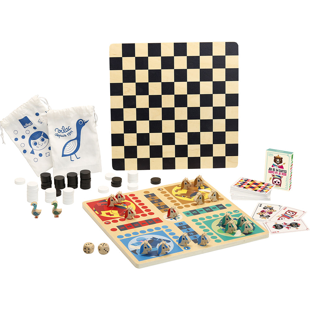 Vilac - Deluxe spillesæt med 4 spil