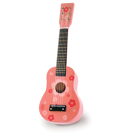 Vilac - Lyserød guitar med blomster