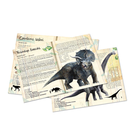 Vilac - Puslespil 3x200 brk - Dinosaurer fra Naturhistorisk Museum