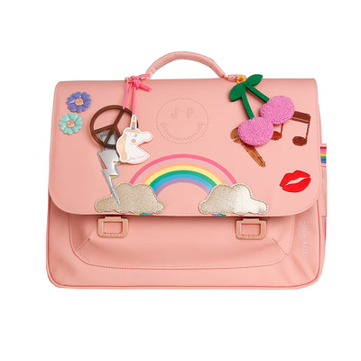 Jeune Premier skoletaske retro 16L - Lady Gadget Pink